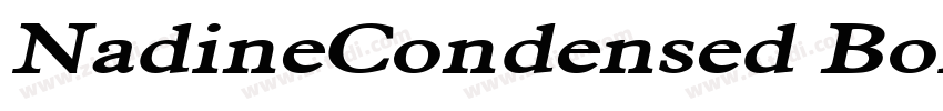 NadineCondensed Bold字体转换